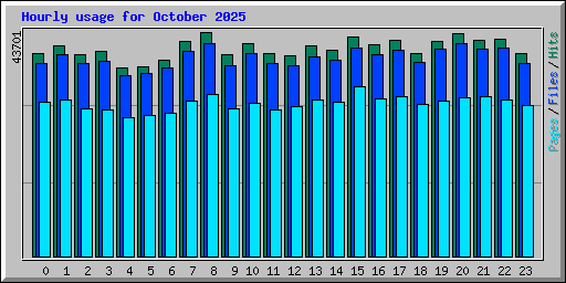 Hourly usage for October 2025